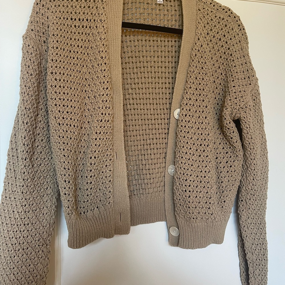 Women's Tan Knit Madewell Sweater